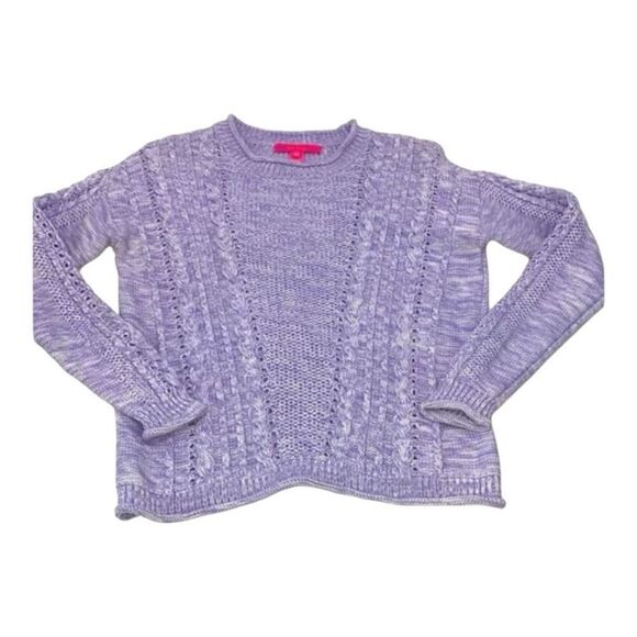Lilly Pulitzer Maxcy Sweater Verbena Marl Size XS Lilac Purple - Picture 4 of 8